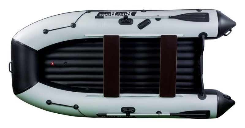 Лодка River Boats 330 НДНД чер-сер.38кг,4чел,430кг/15лс/2,37х73/900г/м бал./44см Россия фото